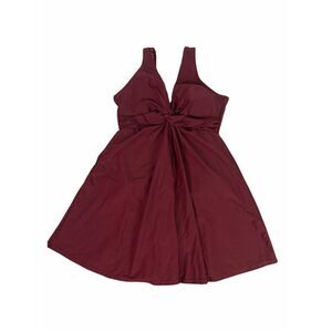 Shapermint Women’s Essentials Swim Dress size Small Burgundy